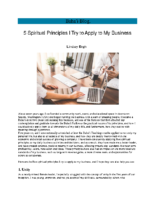 5 Spiritual Principles I Try to Apply to My Business Lindsey Engh