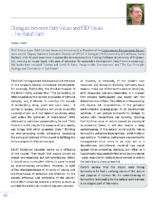 Dialogues between Faith Values and ESD Values Arthur Dahl