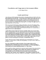 Consultation and Compromise in Environment Affairs by Bill Knight-Weiler